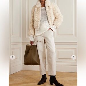 Moon River Curly Beige Jacket xs